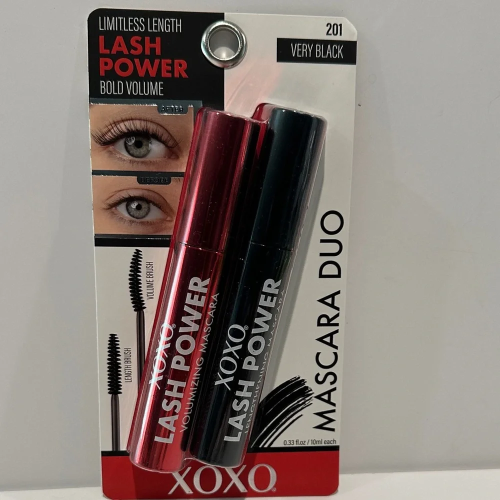 XOXO Limitless Length Lash Power 2 Piece Very Black Mascara.